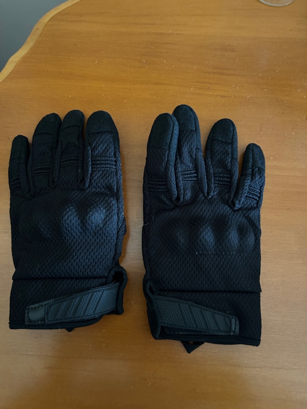 Men's Black Motorcycle Gloves - Breathable Protective Gloves